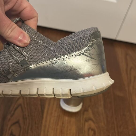 Cole Haan Zerogrand Gray and Silver Sneakers Size 8 - Picture 6 of 10